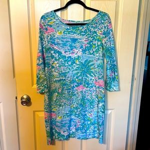 Lilly dress, no stains, rips or faded colors.